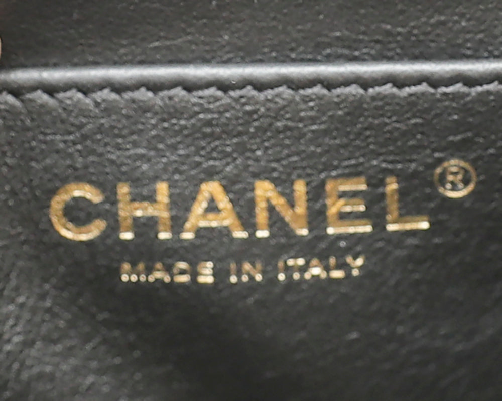 Chanel Metallic Gold Crystal Logo Multichain Top Handle Bag-Chanel-THE CLOSET