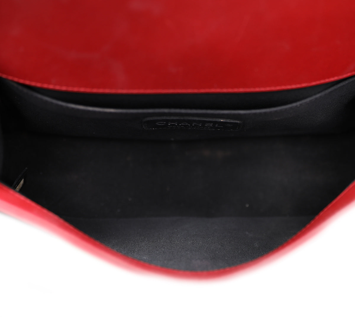 Chanel Red Boy Plexiglass Lock Bag-Chanel-THE CLOSET