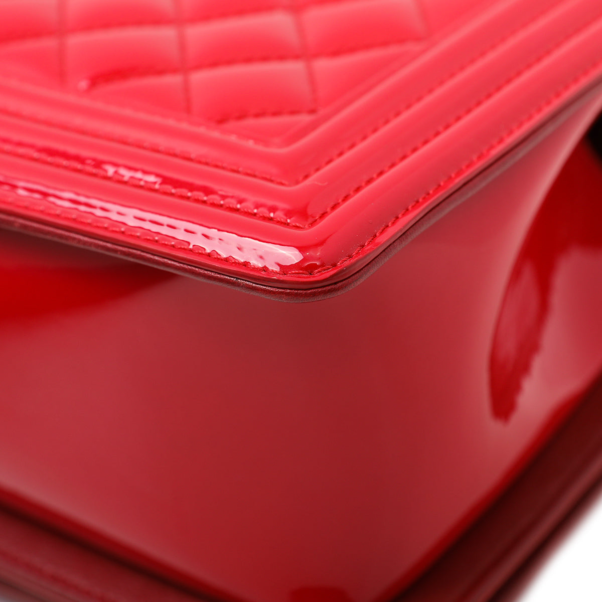 Chanel Red Boy Plexiglass Lock Bag-Chanel-THE CLOSET