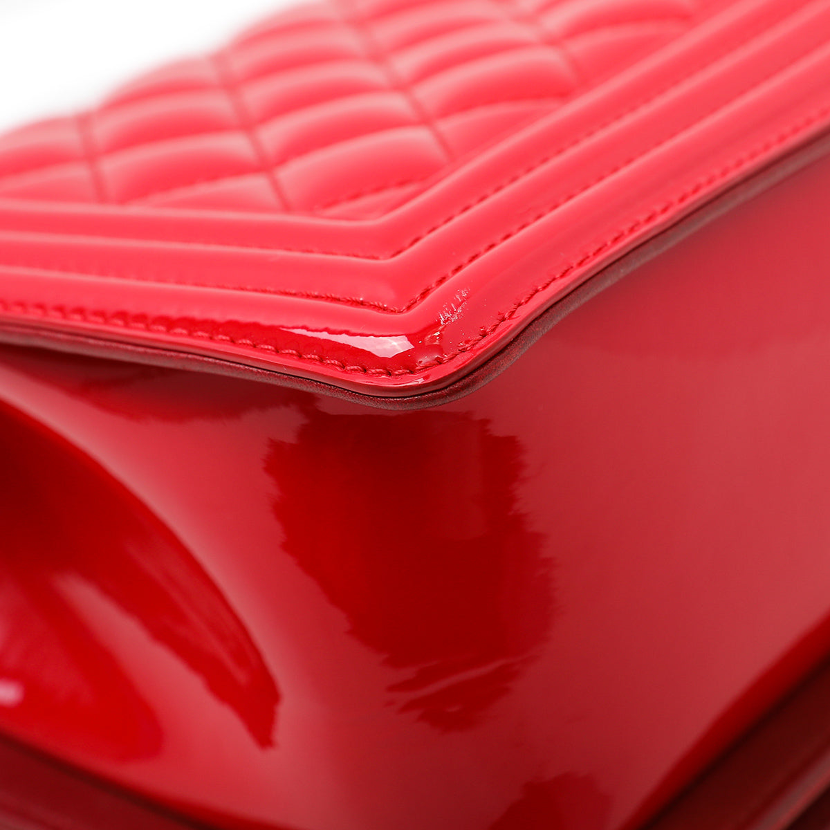 Chanel Red Boy Plexiglass Lock Bag-Chanel-THE CLOSET