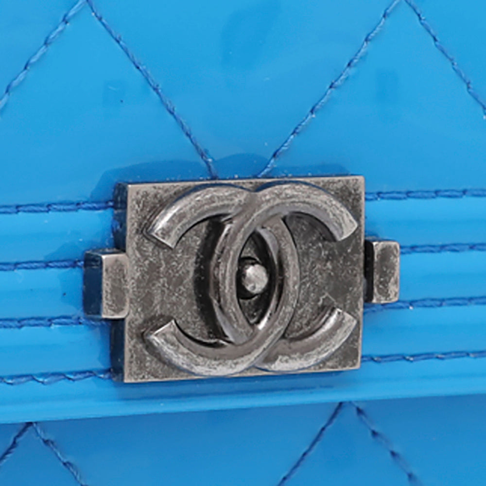 Chanel Blue Boy Wallet on Chain Small