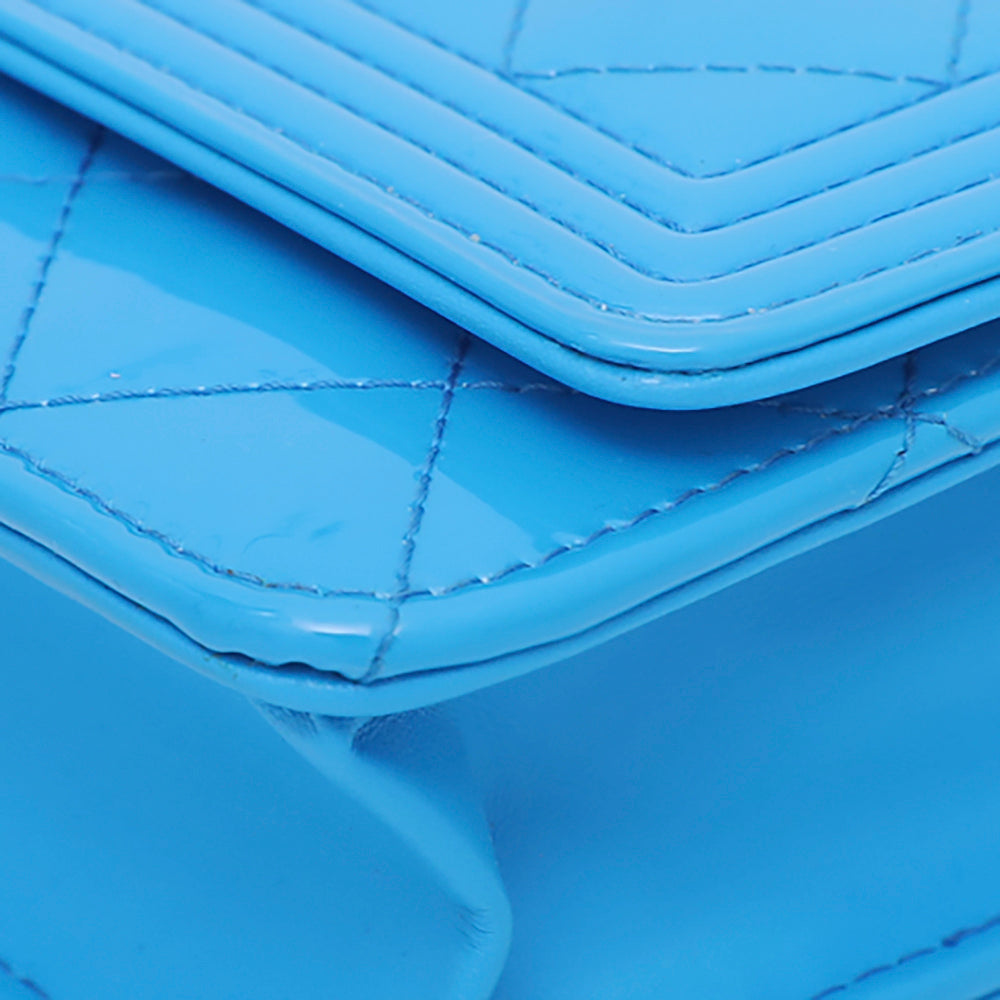 Chanel Blue Boy Wallet on Chain Small-Chanel-THE CLOSET