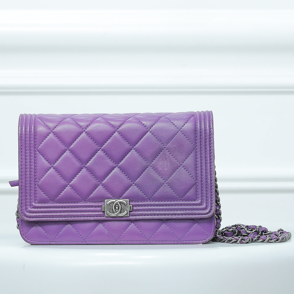 Chanel Purple Boy WOC Clutch Bag-Chanel-THE CLOSET