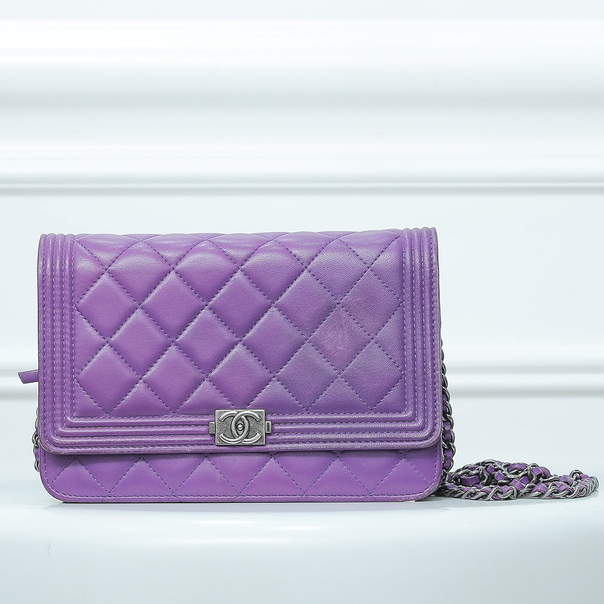 Chanel Purple Boy WOC Clutch Bag