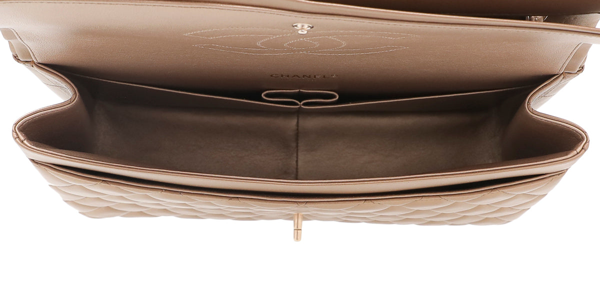Chanel Golden Bronze Classic Double Flap Maxi Bag-Chanel-THE CLOSET