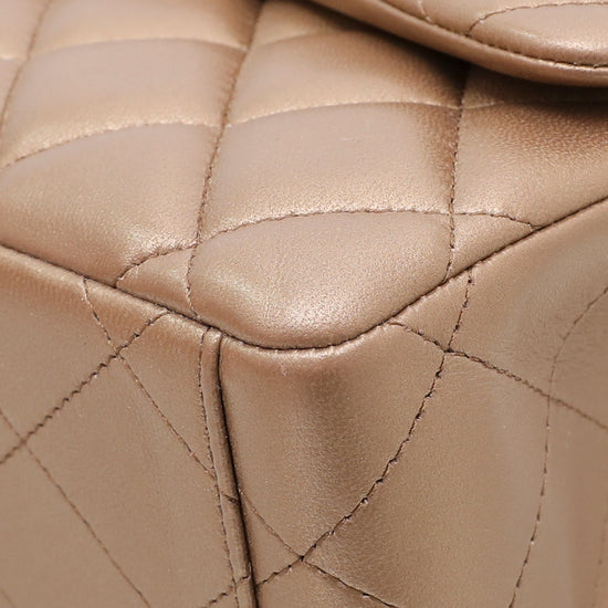 Chanel Golden Bronze Classic Double Flap Maxi Bag
