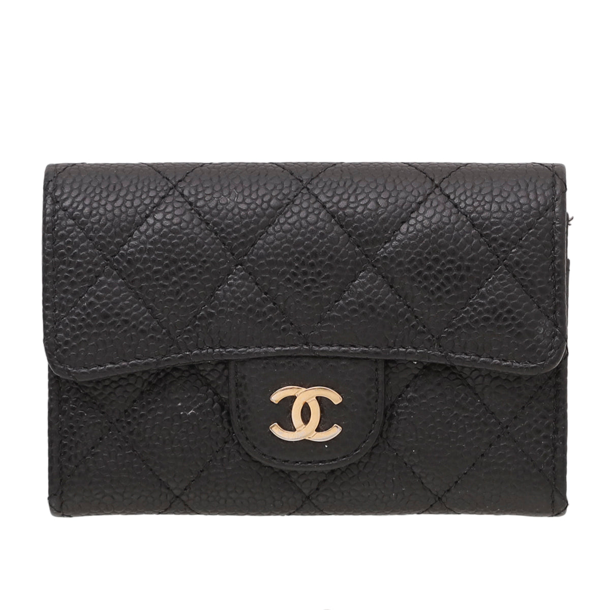 Chanel Black Classic Flap Card Holder-Chanel-THE CLOSET