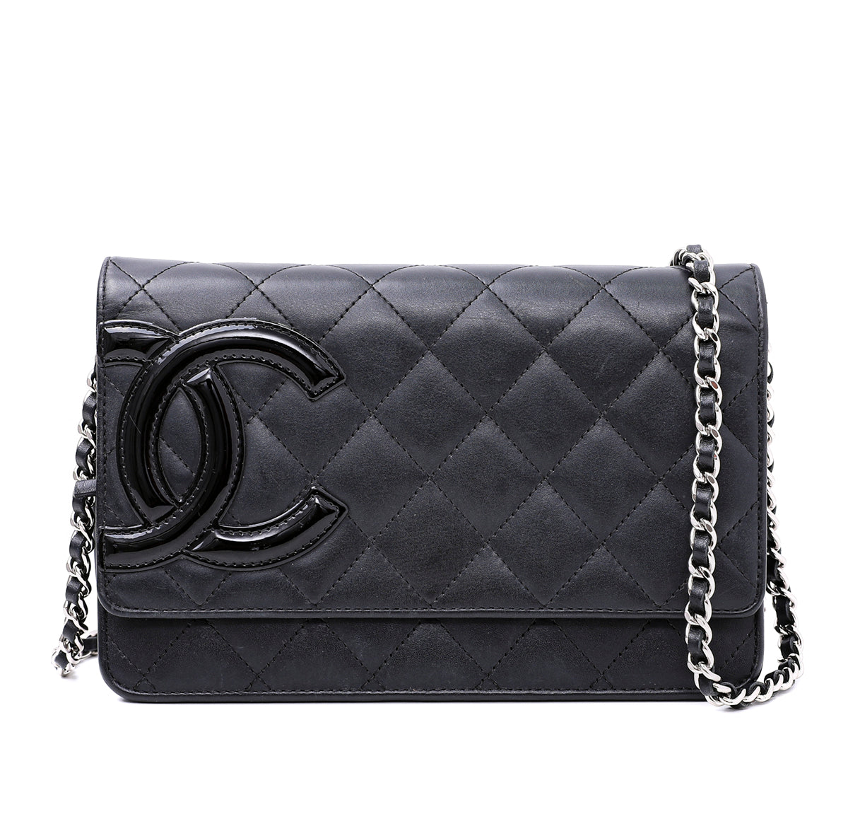 Chanel cambon wallet on chain black-Chanel-THE CLOSET