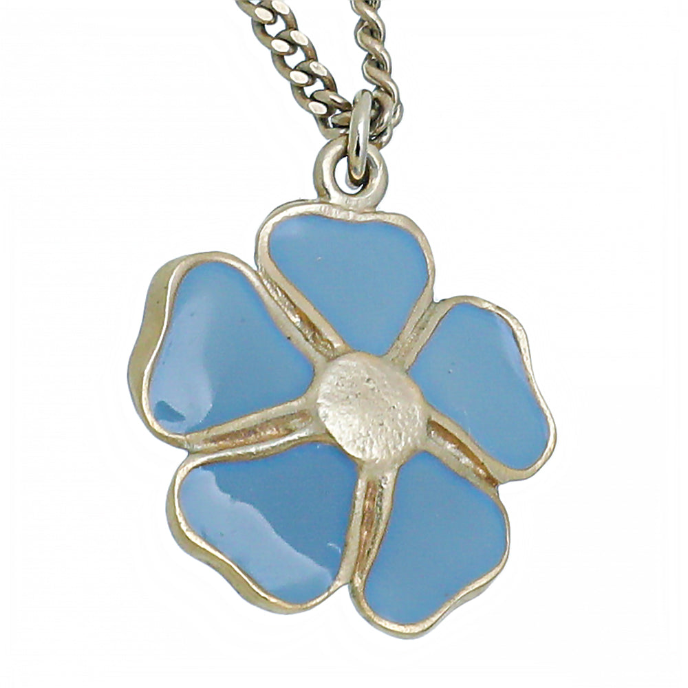 Chanel Blue Camellia Enamel Crystal Necklace-Chanel-THE CLOSET