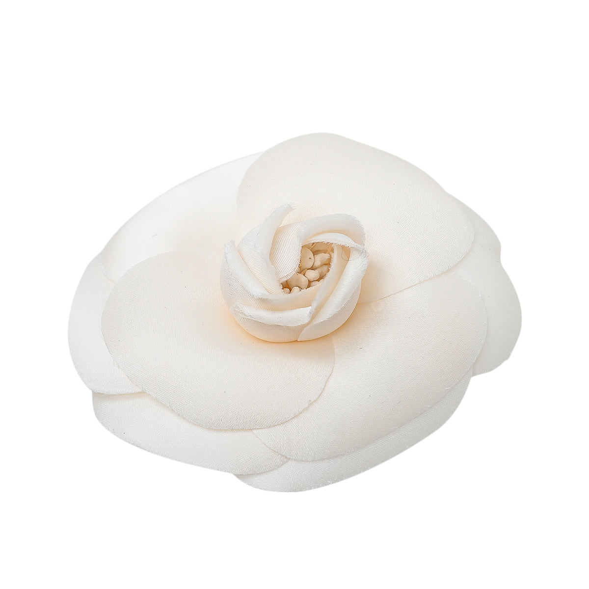 Chanel Vintage white Camellia Brooch-Chanel-THE CLOSET