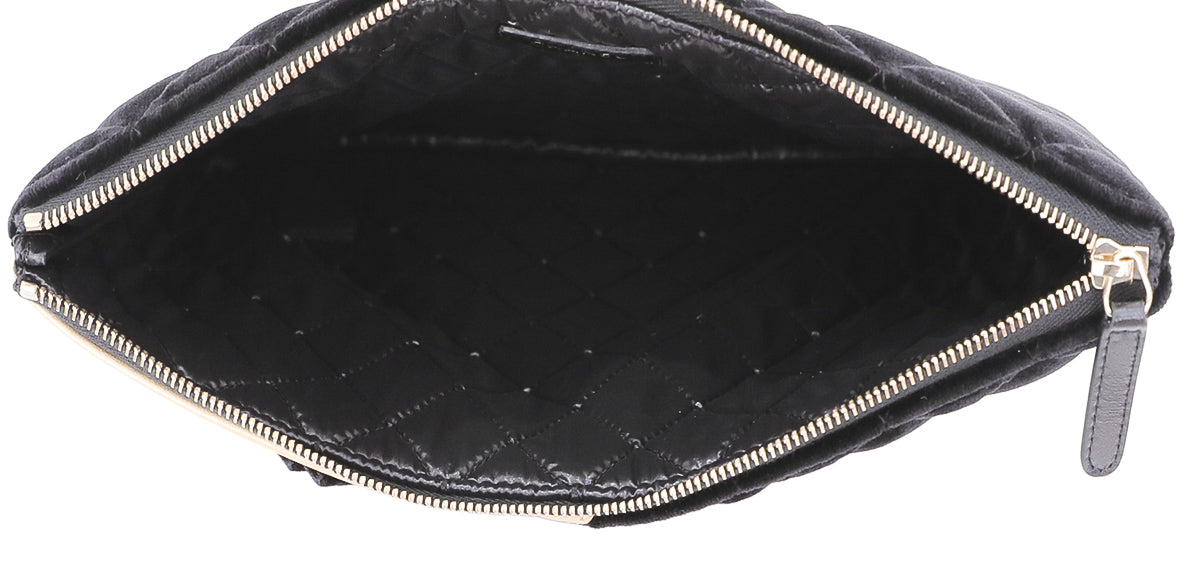Chanel Black Gold Camellia O Case Clutch-Chanel-THE CLOSET