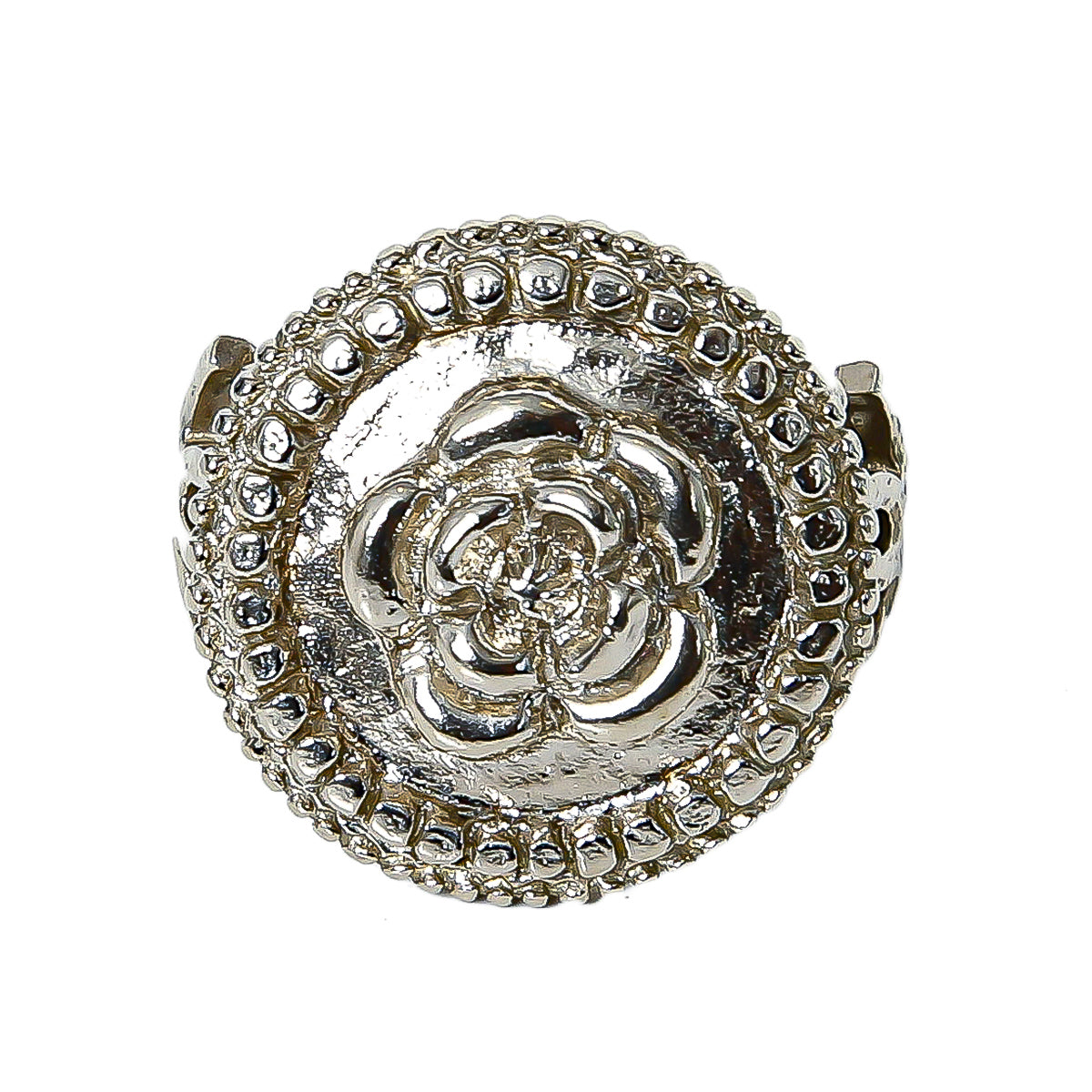 Chanel Camellia Plate CC Ring Small-Chanel-THE CLOSET