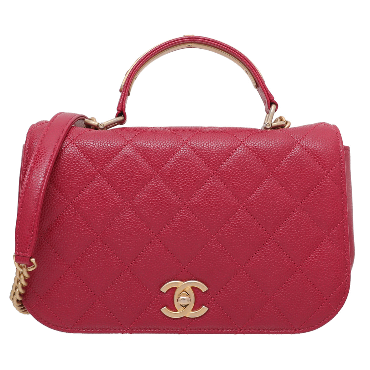 Chanel Red Carry Around Flap Bag Small-Chanel-THE CLOSET