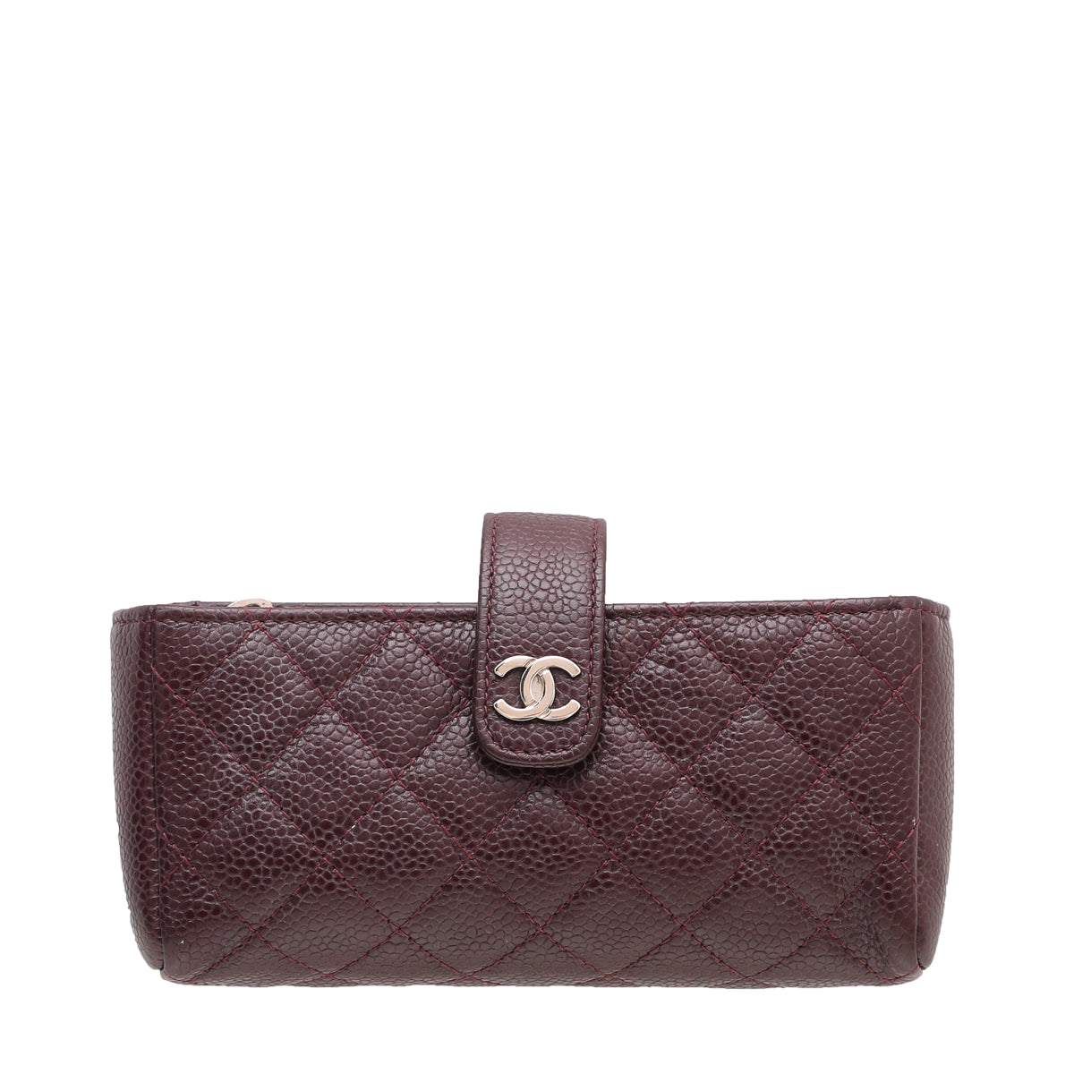 Chanel Burgundy Mini Mobile Pouch-Chanel-THE CLOSET