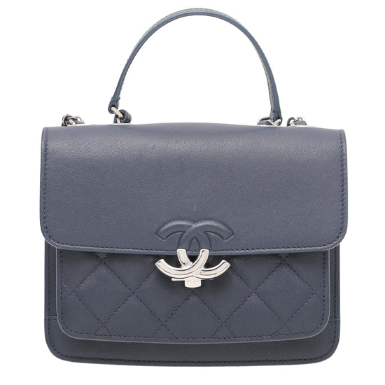 Chanel Blue CC Box Flap Bag
