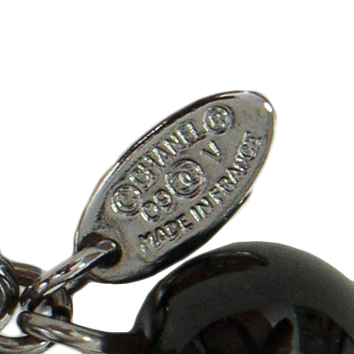 Chanel Black CC Faux Pearl Bracelet-Chanel-THE CLOSET