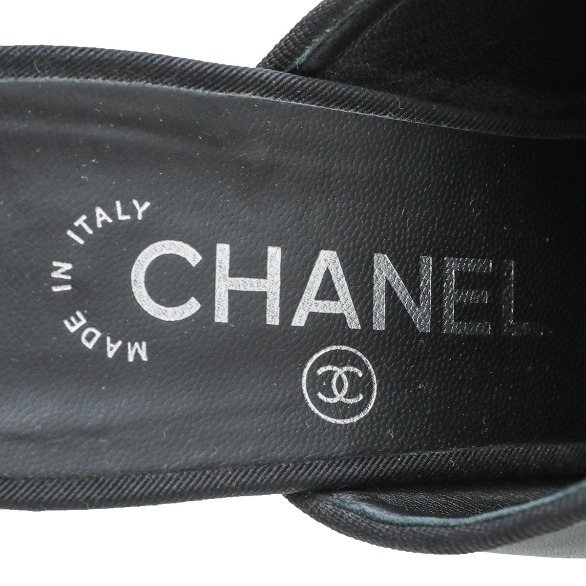 Chanel Black CC Cap Toe Mules 39-Chanel-THE CLOSET