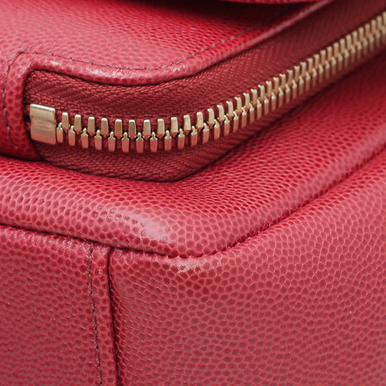 Chanel Red CC Business Affinity Small Bag