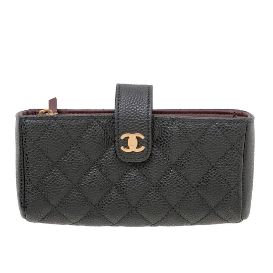 Chanel Black CC Mini Holder Clutch