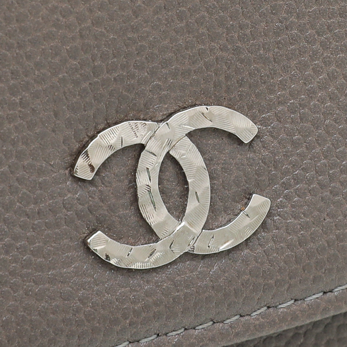 Chanel Gray CC Sevruga Wallet On Chain-Chanel-THE CLOSET