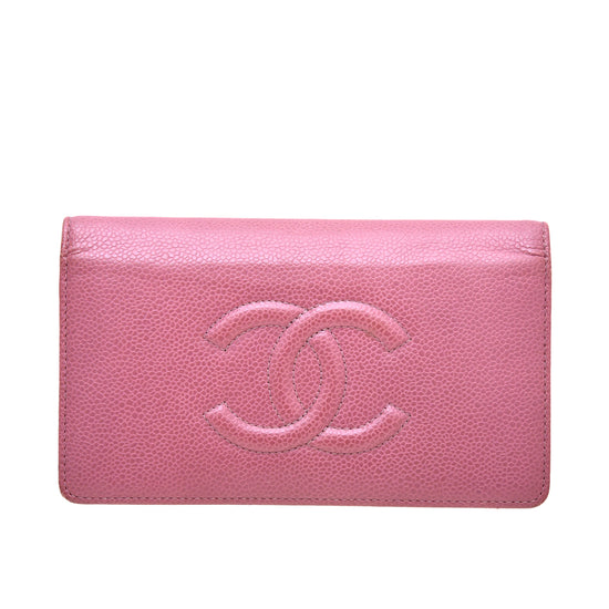Chanel Mauve CC Timeless Lyen Wallet
