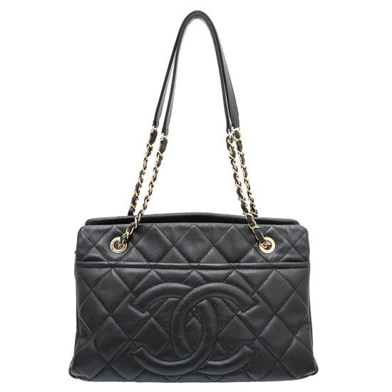 Chanel Black CC Timeless Soft Tote Shopping Bag – The Closet