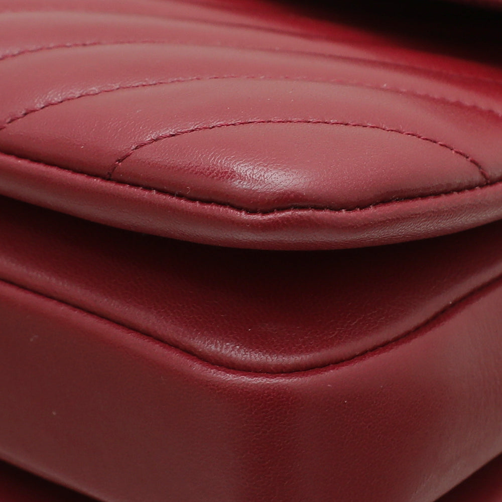 Chanel Red CC Chevron Trendy Small Bag-Chanel-THE CLOSET