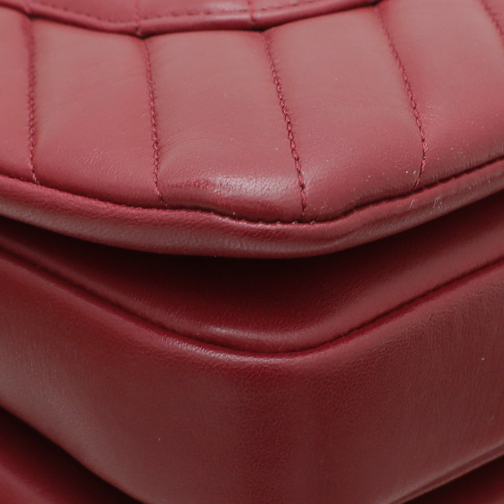 Chanel Red CC Chevron Trendy Small Bag-Chanel-THE CLOSET