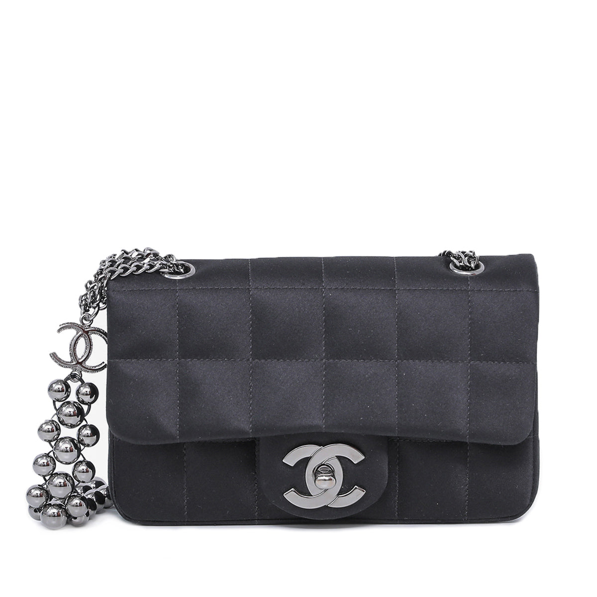 Chanel Black CC Chocolate Bar Flap-Chanel-THE CLOSET