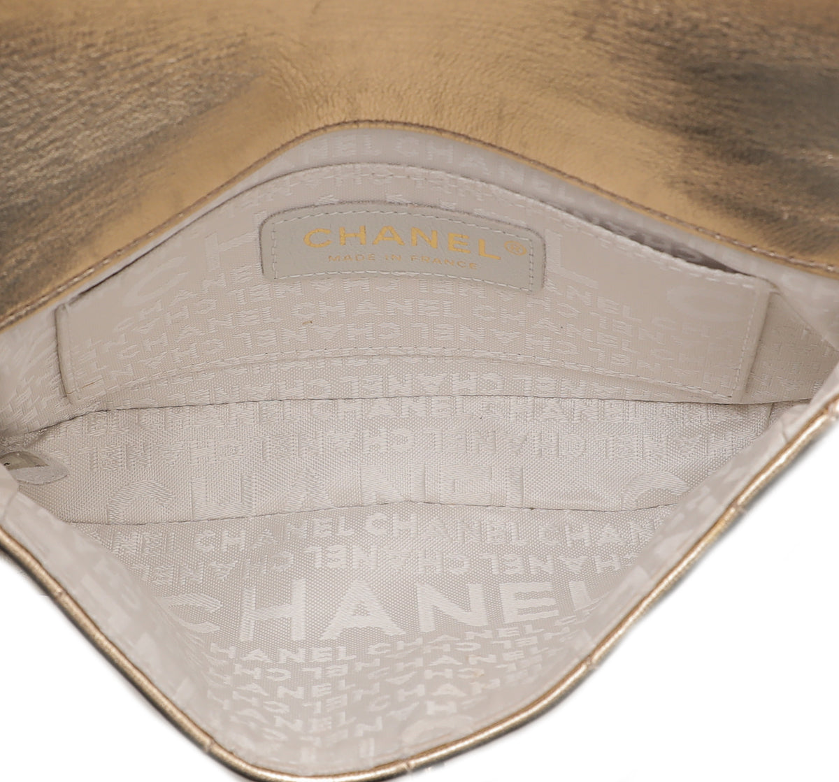 Chanel Metallic Gold CC Chocolate Bar Triple Chain Bag-Chanel-THE CLOSET