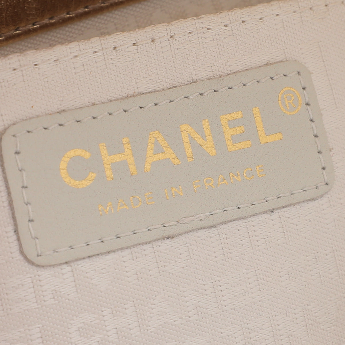 Chanel Metallic Gold CC Chocolate Bar Triple Chain Bag