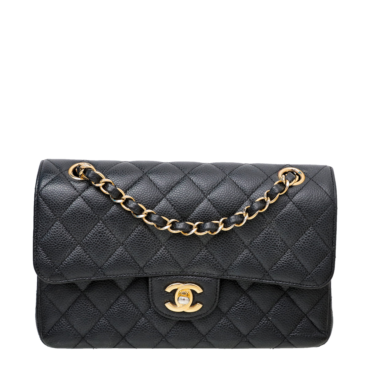 Chanel Black CC Classic Double Flap Bag-Chanel-THE CLOSET
