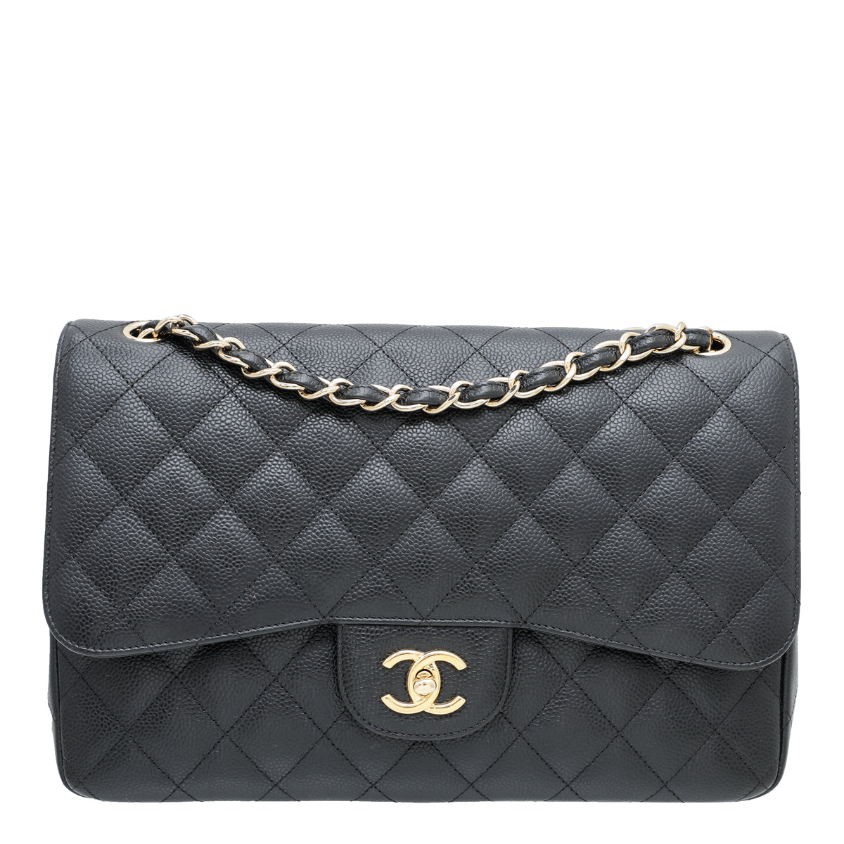 Chanel Black CC Classic Double Flap Bag-Chanel-THE CLOSET