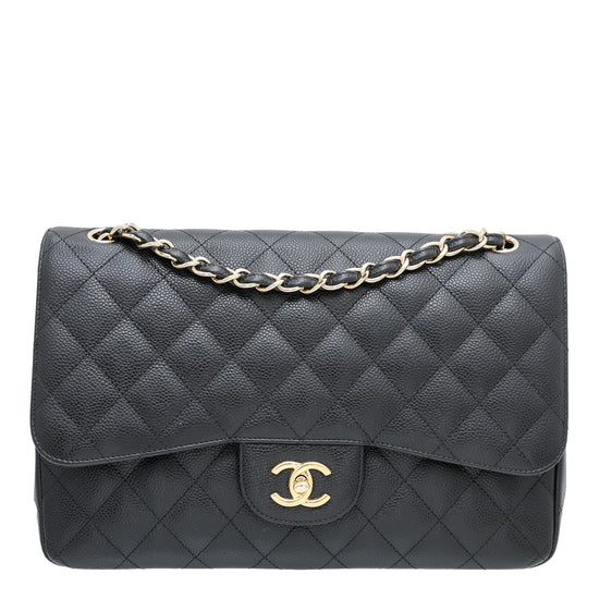 Chanel Black CC Classic Double Flap Bag