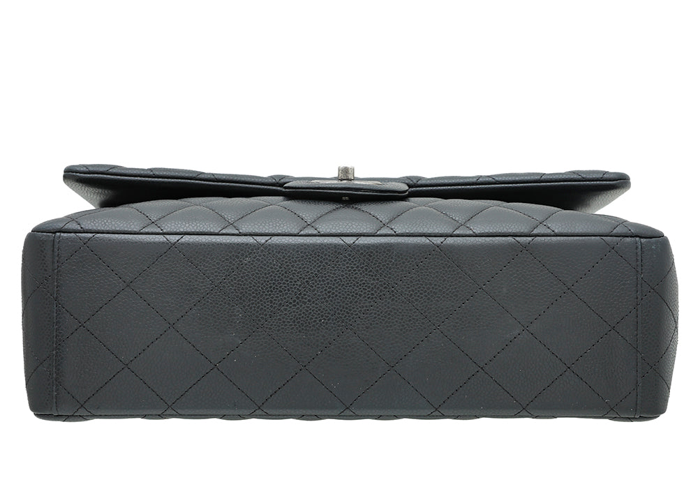 Chanel Black CC Classic Double Flap Maxi Bag-Chanel-THE CLOSET