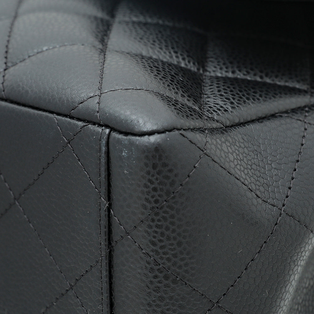 Chanel Black CC Classic Double Flap Maxi Bag-Chanel-THE CLOSET