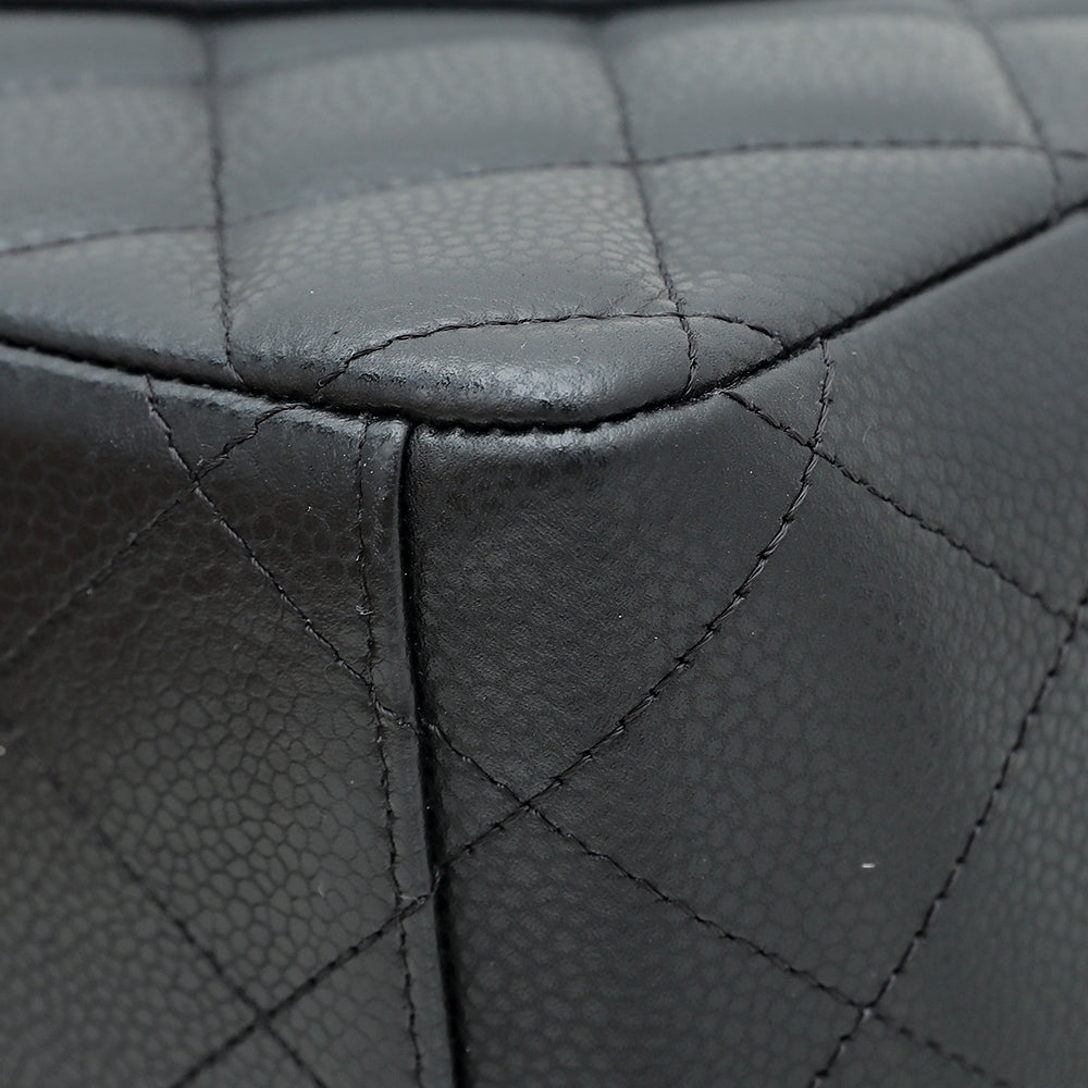 Chanel Black CC Classic Double Flap Maxi Bag-Chanel-THE CLOSET