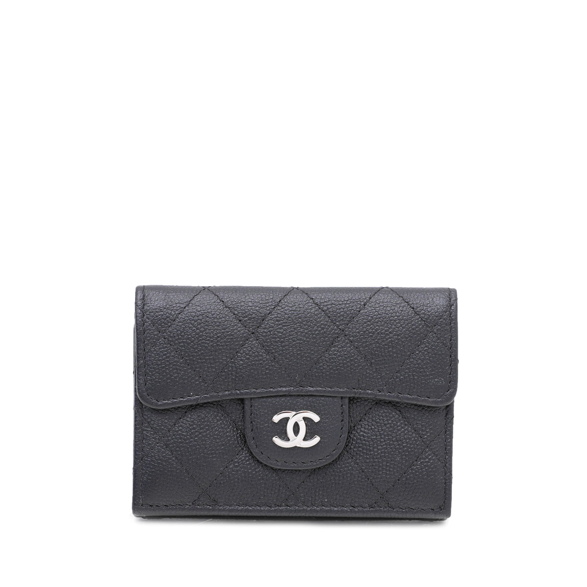 Chanel Black CC Classic Small Flap Wallet-Chanel-THE CLOSET