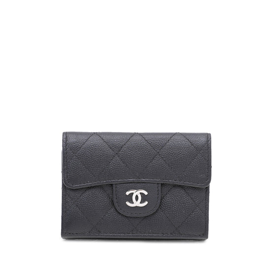 Chanel Black CC Classic Small Flap Wallet