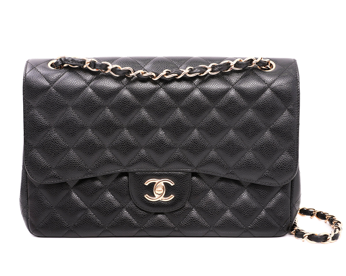 Chanel Black CC Classic Double Flap Bag-Chanel-THE CLOSET