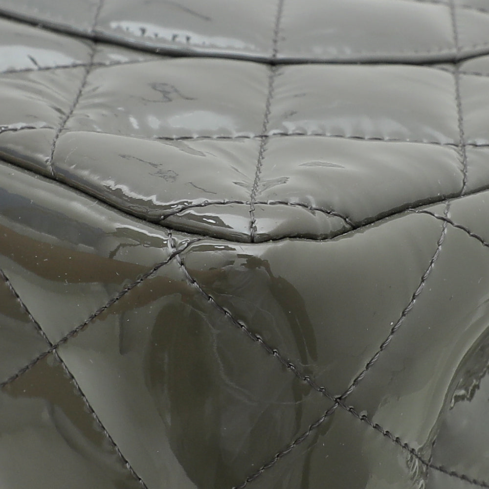 Chanel Grey CC Classic Double Flap Bag-Chanel-THE CLOSET