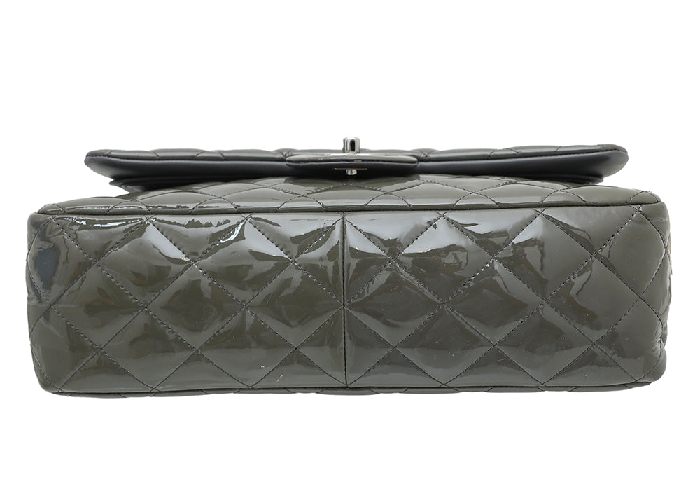 Chanel Grey CC Classic Double Flap Bag-Chanel-THE CLOSET