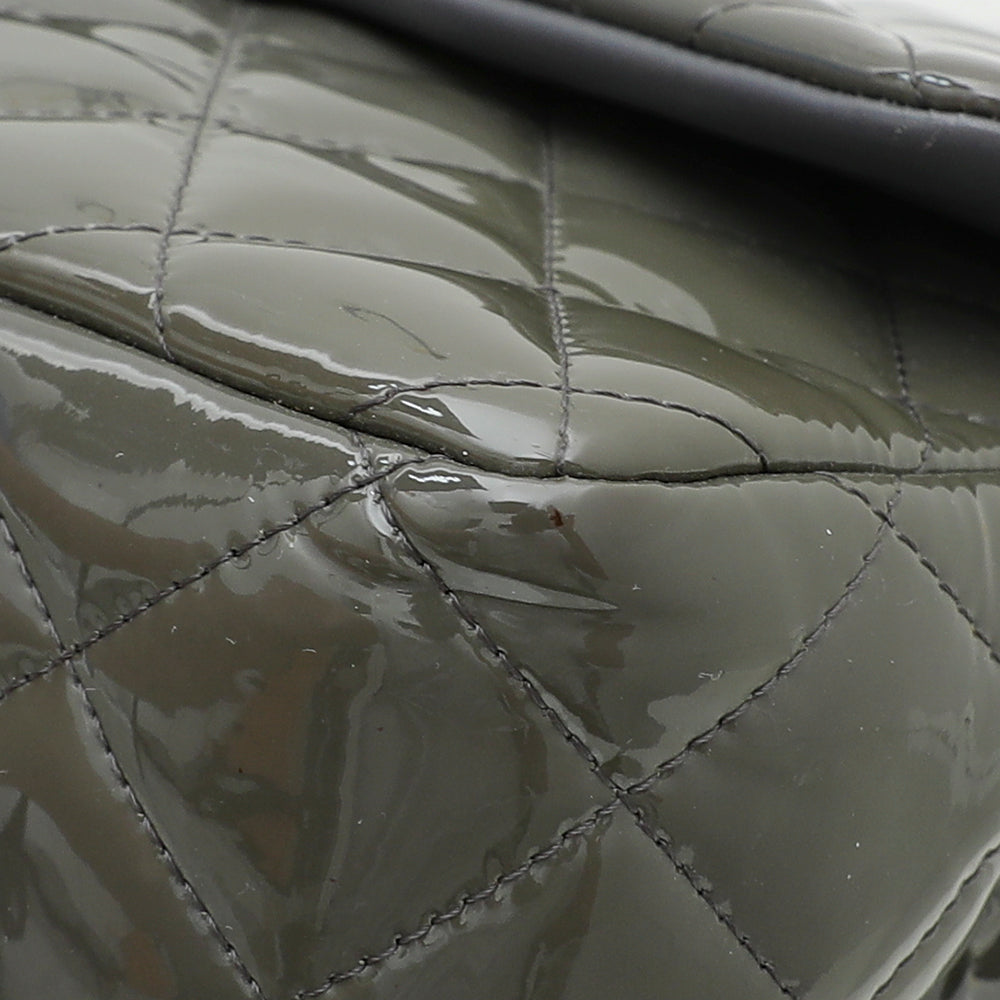 Chanel Grey CC Classic Double Flap Bag-Chanel-THE CLOSET