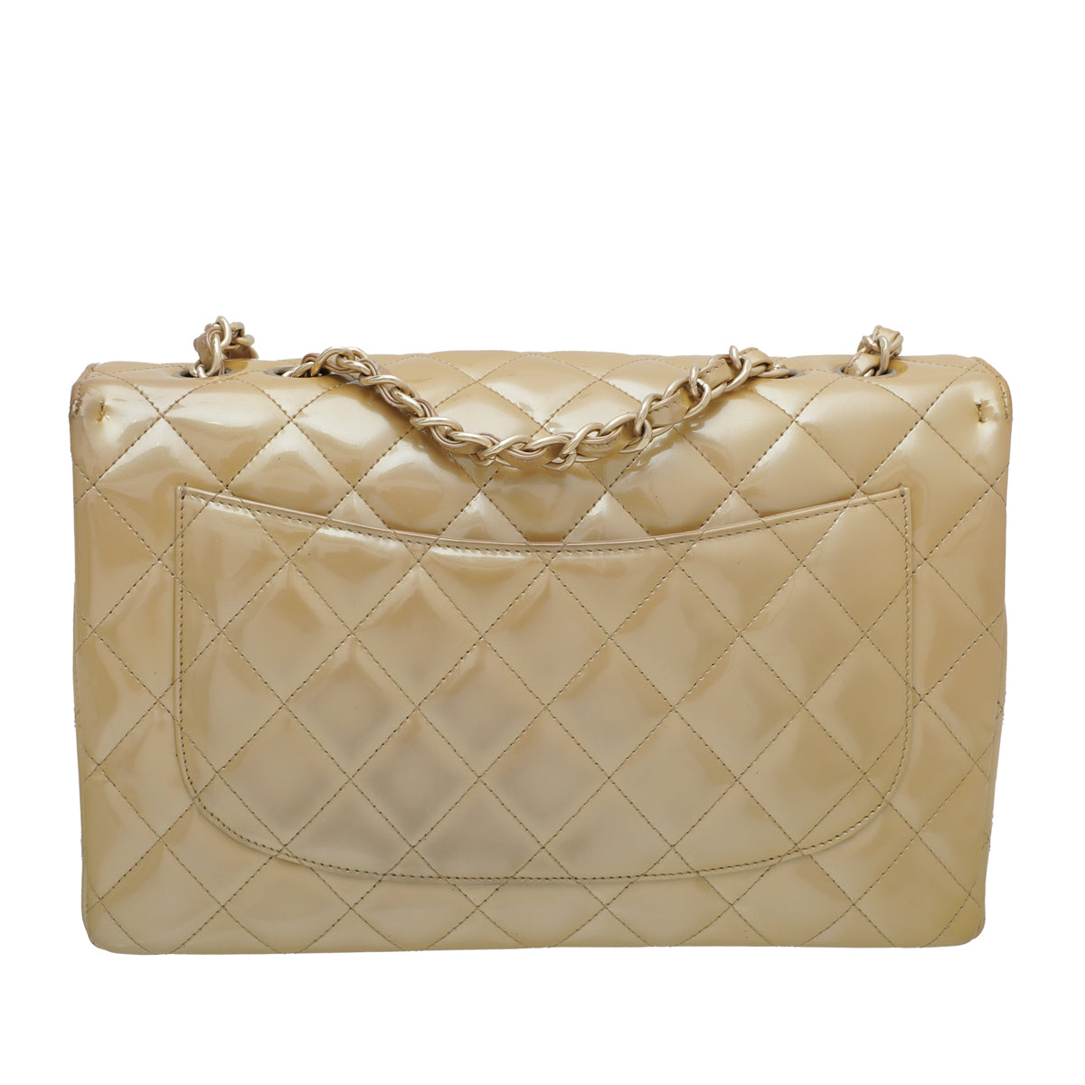 Chanel Gold CC Classic Single Flap Jumbo Bag – The Closet