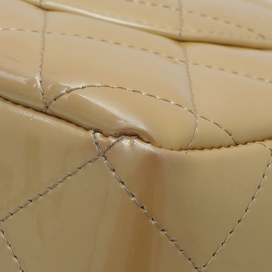 Chanel Gold CC Classic Single Flap Jumbo Bag