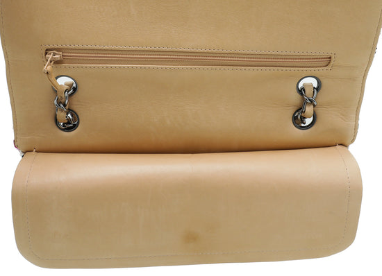 CHANEL Multicolor CC Classic Tweed Double Flap Medium Bag