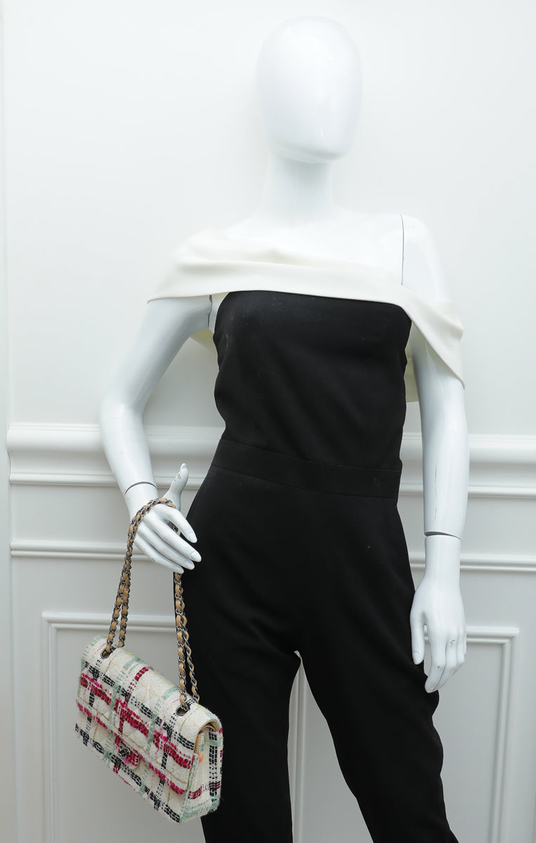 CHANEL Multicolor CC Classic Tweed Double Flap Medium Bag-Chanel-THE CLOSET