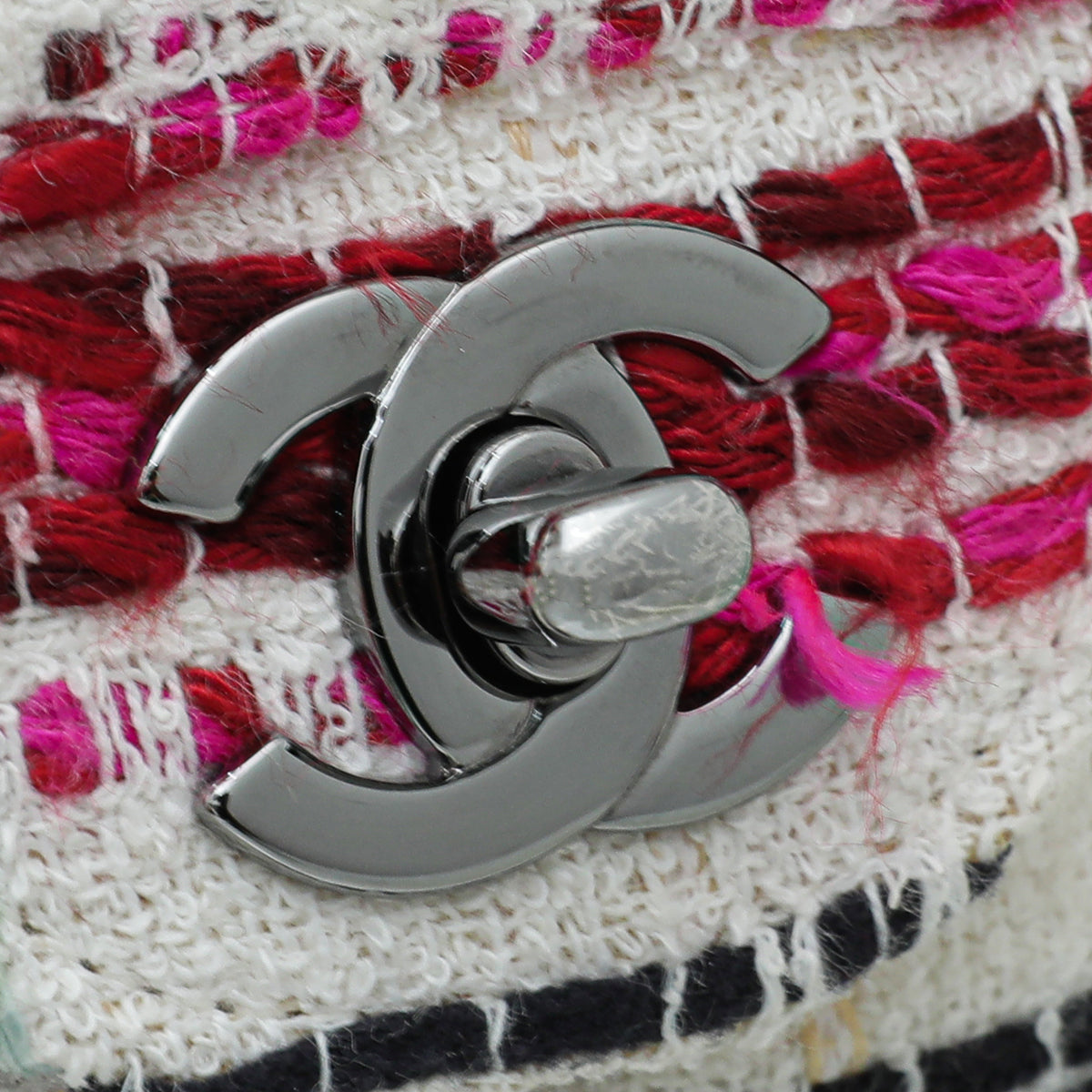 CHANEL Multicolor CC Classic Tweed Double Flap Medium Bag-Chanel-THE CLOSET