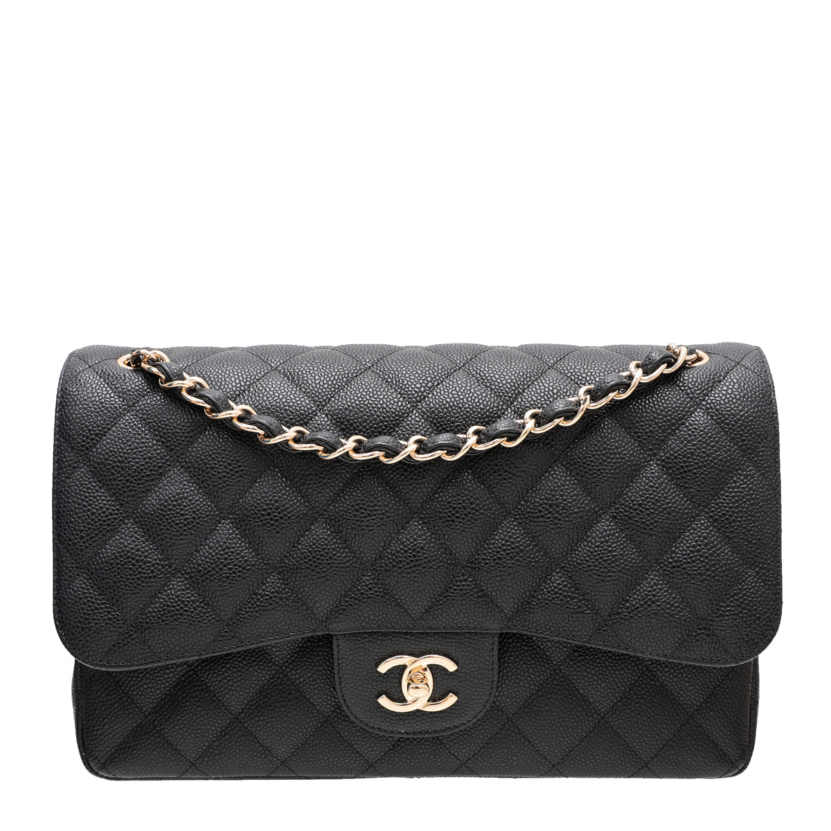Chanel Black CC Classique Double Flap Bag