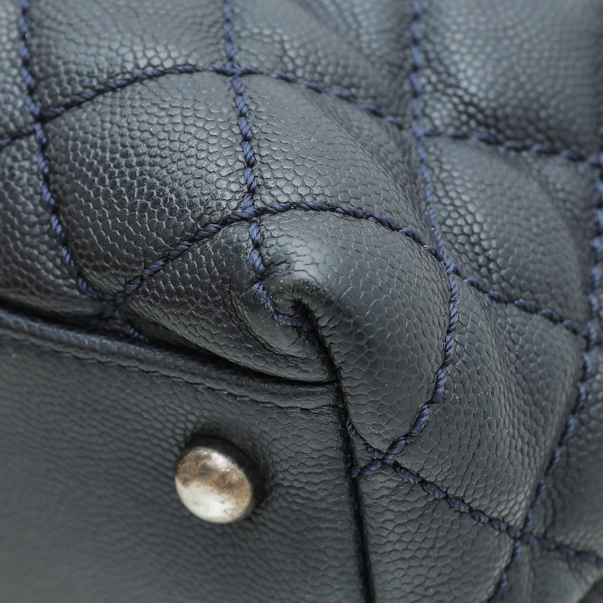 Chanel Navy Blue Coco Handle Maxi Bag-Chanel-THE CLOSET